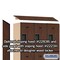 Salsbury Industries 3 Tier Designer Locker, 54"Wx76"Hx18"D, 9 Door, Mahogany 18-23368MAH - alternate 7